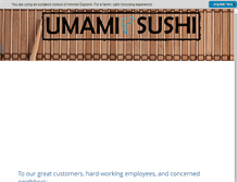 Tablet Screenshot of eatumamisushi.com